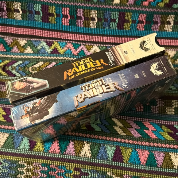 📼 TOMB RAIDER on VHS two video tapes one of them unopened the other used/newish - Picture 9 of 9